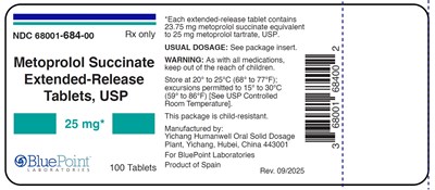 Metoprolol Succinate Er Tabs 25mg 100s (Metoprolol Succinate Er Tabs Labels Rev 9 2025 25mg 100s)